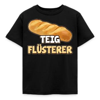 Geschenk für Teig Flüsterer Hobbybäcker Konditor - Kinder T-Shirt - Schwarz - Vorne - AI Model Kid Female (0cm)