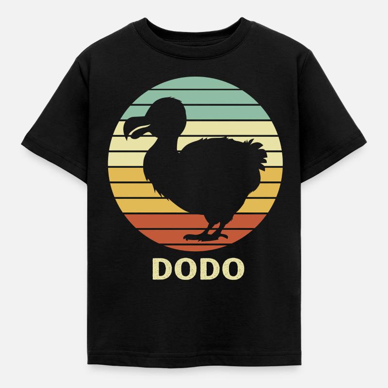 Dodo - Kinder T-Shirt - Schwarz