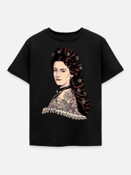Impératrice Elisabeth d’Autriche - Hipster Sissi - T-shirt Enfant - noir