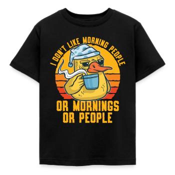 Ich Mag Kein - Kinder T-Shirt - Schwarz - Vorne - AI Model Kid Female (0cm)