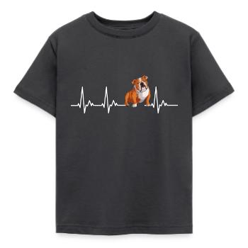 Deutsch Bulldog Dog Dog Propriétaire - T-shirt Enfant - charbon - Devant - AI Model Kid Female (0cm)