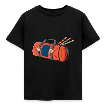 Croquet - Kids' T-Shirt - black - Front - AI Model Kid Female (0cm)