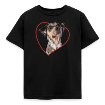 Louisiana Catahoula Leopardenhund Geschenk - Kinder T-Shirt - Schwarz - Vorne - AI Model Kid Female (0cm)