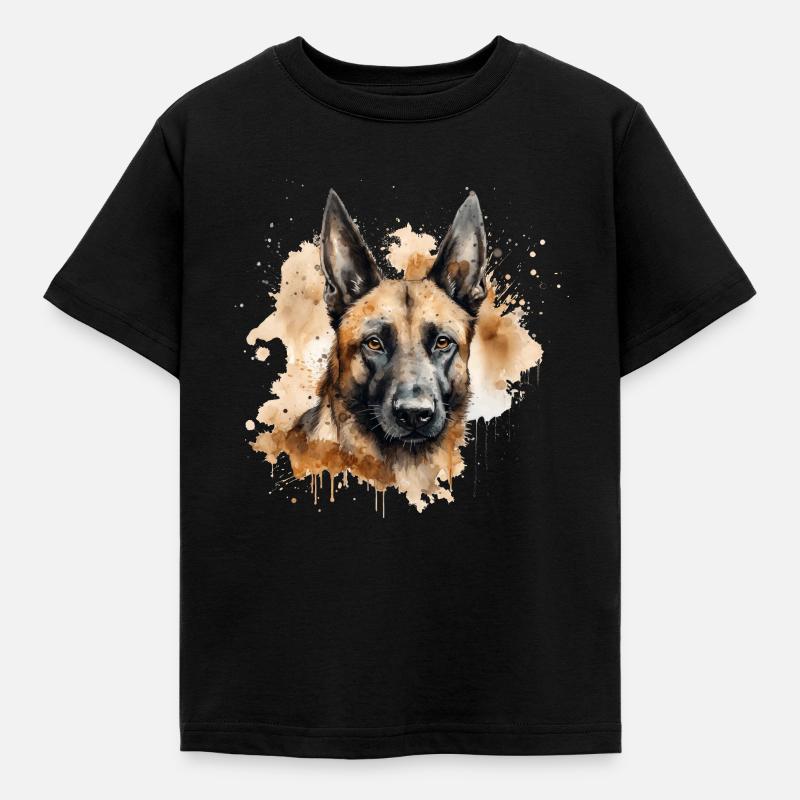 Belgian Malinois - Kids' T-Shirt - black