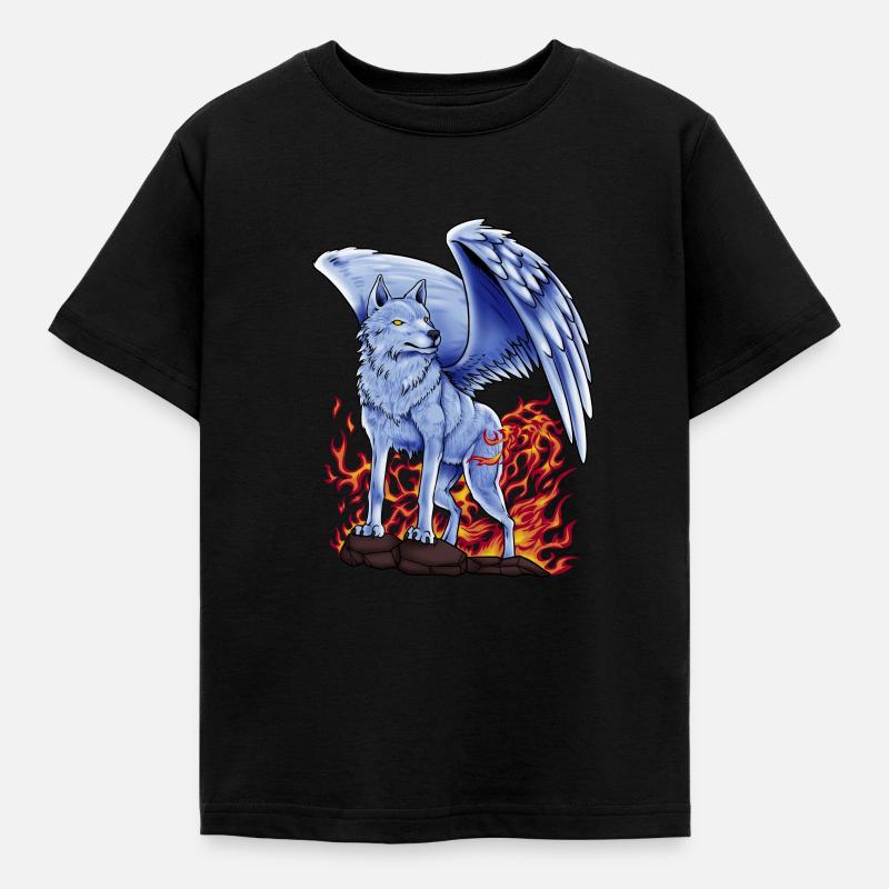 Slawischer Gott Simargl - Kinder T-Shirt - Schwarz