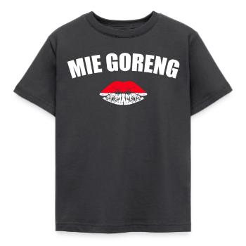 Indonesisches Essen Kochen Mie Goreng - Kinder T-Shirt - Dunkelgrau - Vorne - AI Model Kid Female (0cm)