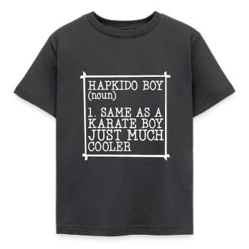 Garçon Hapkido - T-shirt Enfant - charbon - Devant - AI Model Kid Female (0cm)