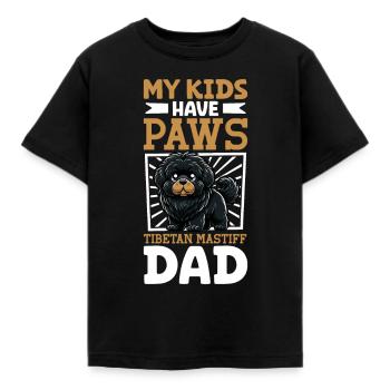 Papa tibétain danois - T-shirt Enfant - noir - Devant - AI Model Kid Female (0cm)