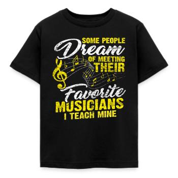 Professeurs de musique - T-shirt Enfant - noir - Devant - AI Model Kid Female (0cm)