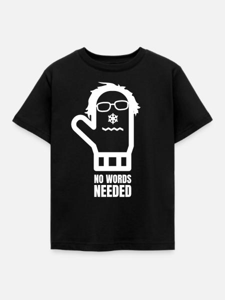 Bernie Sanders Fäustlinge Fausthandschuhe - Kinder T-Shirt - Schwarz