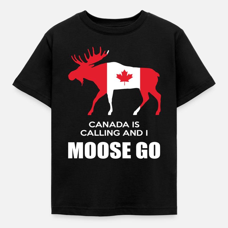 Orignal du Canada - T-shirt Enfant - noir