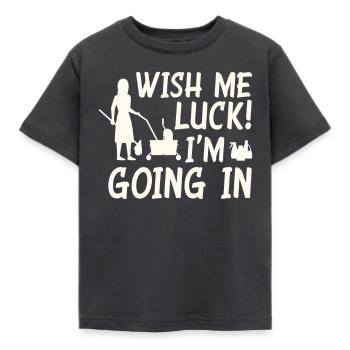 Lustiges Schulhausmeisterin Putzen - Kinder T-Shirt - Dunkelgrau - Vorne - AI Model Kid Female (0cm)