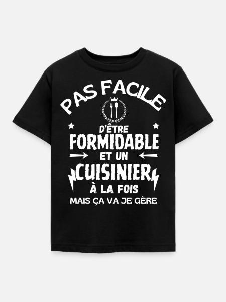 GROSSARTIGER KOCH - Kinder T-Shirt - Schwarz