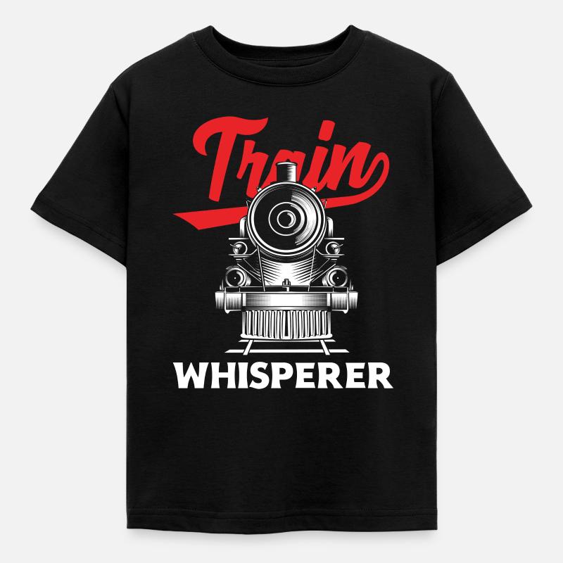 Train Whisperer - Kids' T-Shirt - black