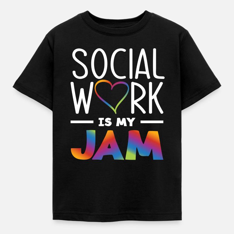 Social work is my thing - Kids' T-Shirt - black