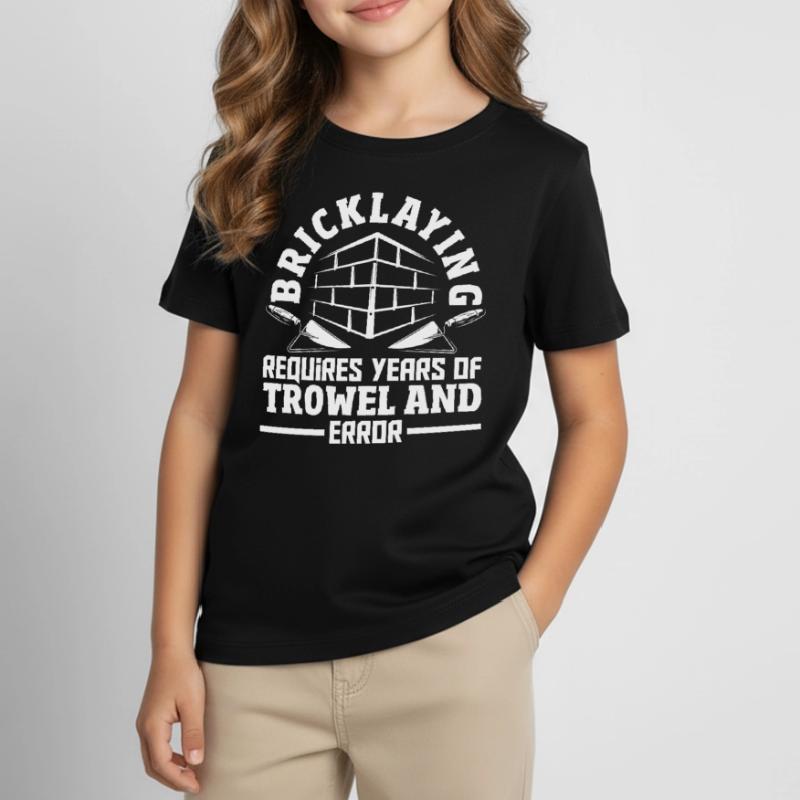 Bricklayer trowel and error control Kids' T-Shirt