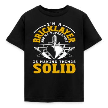 Le super-pouvoir de Mason pour réparer les choses - T-shirt Enfant - noir - Devant - AI Model Kid Female (0cm)