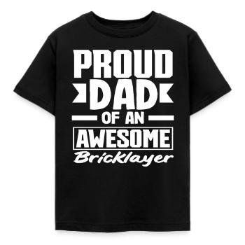 Mason Fier père d’un enfant formidable - T-shirt Enfant - noir - Devant - AI Model Kid Female (0cm)