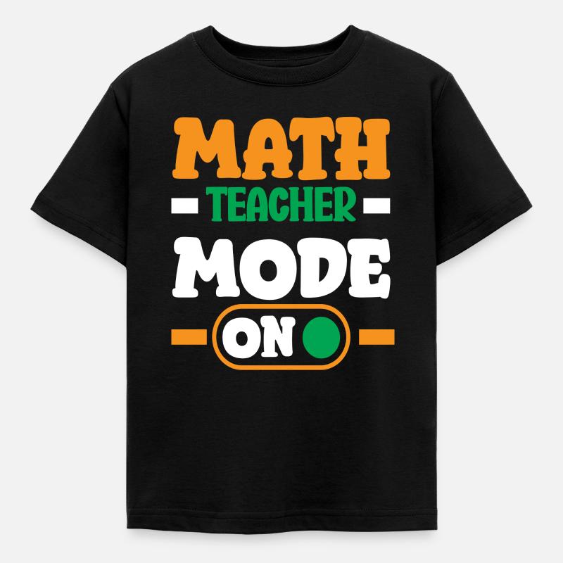 Mathe Lehrer Mathematik Geschenk - Kinder T-Shirt - Schwarz