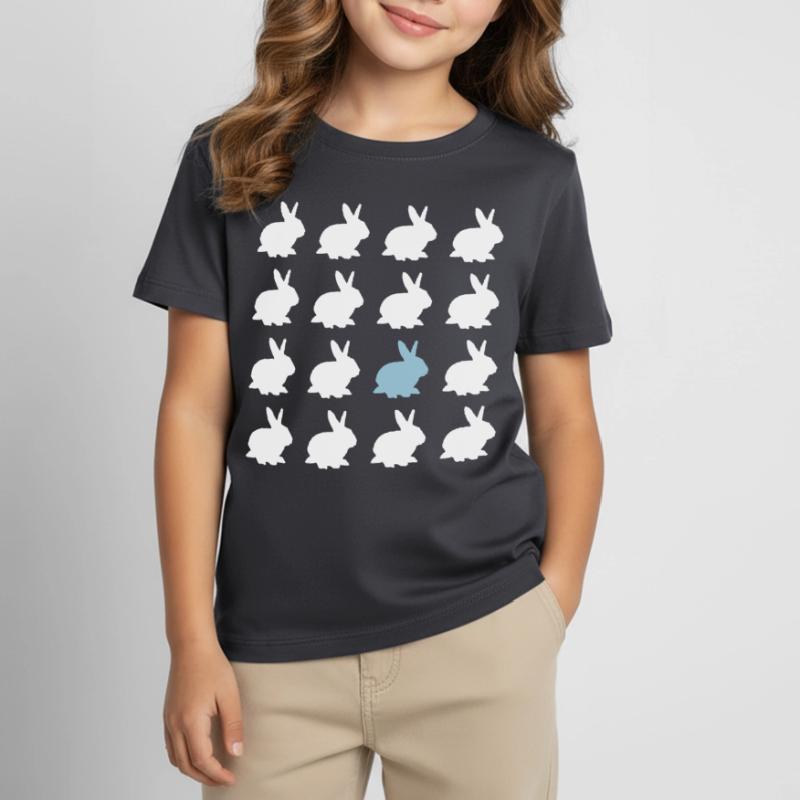 rabbit easter pattern easter Kids' T-Shirt