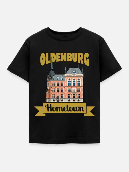 Heimatstadt Oldenburg - Kinder T-Shirt - Schwarz