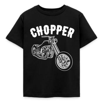 Chopper Shirt - Kinder T-Shirt - Schwarz - Vorne - AI Model Kid Female (0cm)