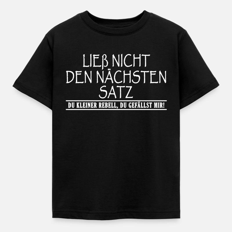 Lustiger Spruch - Kinder T-Shirt - Schwarz