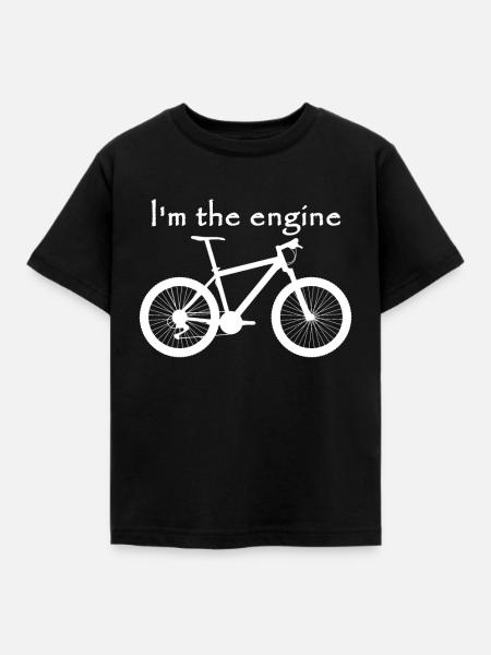 I'm the engine - Kinder T-Shirt - Schwarz