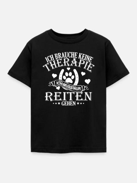 Hunde und Pferde TShirt - Kinder T-Shirt - Schwarz
