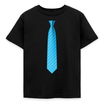 Krawatte Krawatte Abschlussballentwurf - Kinder T-Shirt - Schwarz - Vorne - AI Model Kid Female (0cm)