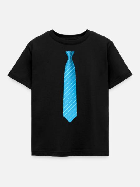Krawatte Krawatte Abschlussballentwurf - Kinder T-Shirt - Schwarz