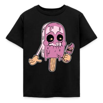 Glace glace glace crème glacée d’été rengaine cadeau - T-shirt Enfant - noir - Devant - AI Model Kid Female (0cm)