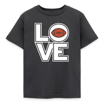 Quarterback Runningback Offense Defence Football - Kids' T-Shirt - dark grey - Front - AI Model Kid Female (0cm)