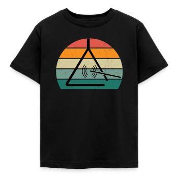 Triangelspieler Triangelspielerin Klang Triangel - Kinder T-Shirt - Schwarz - Vorne - AI Model Kid Female (0cm)