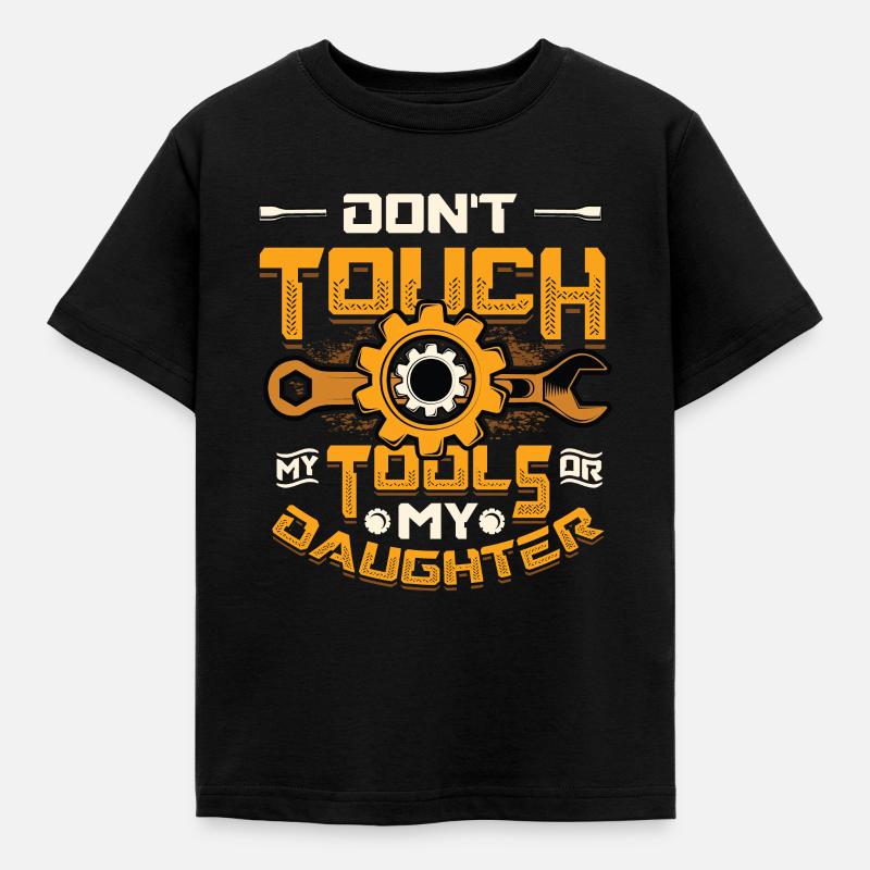Ne touchez pas à mes outils - T-shirt Enfant - noir