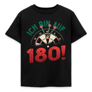 Ich Bin Auf 180, Dartspieler - Kinder T-Shirt - Schwarz - Vorne - AI Model Kid Female (0cm)