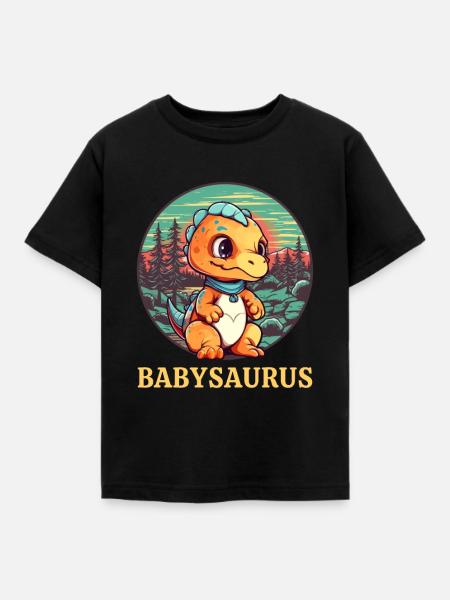 Babysaurus - Kids' T-Shirt - black
