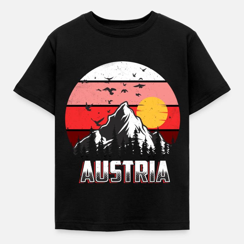 Austria - Kids' T-Shirt - black