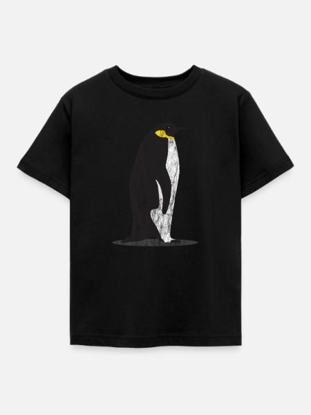 Tiere Pinguin - Kinder T-Shirt - Schwarz