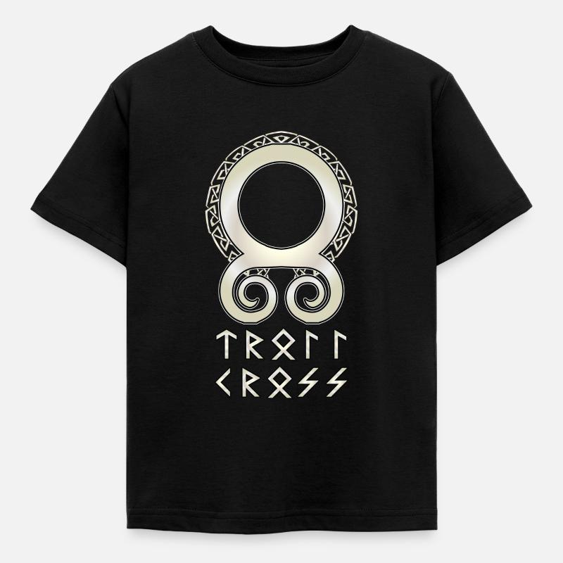 Nordische Rune Wikinger - Kinder T-Shirt - Schwarz