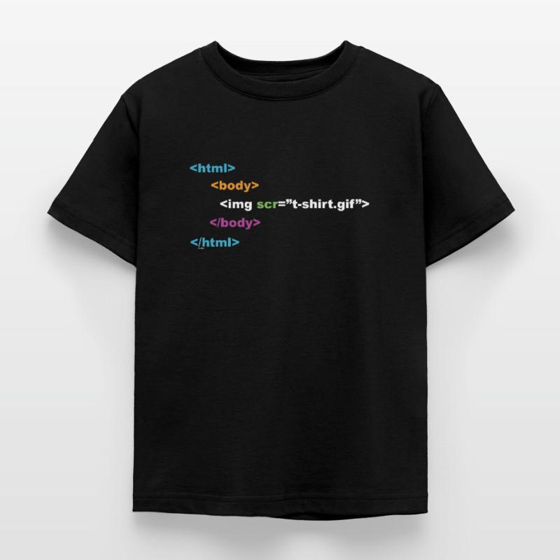 html programmer computer nerd Kids' T-Shirt