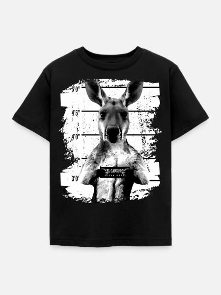 Gefängnis Känguru Beuteltier lustig - Kinder T-Shirt - Schwarz