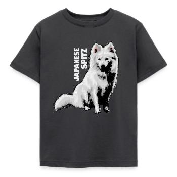 Spitz Japon - T-shirt Enfant - charbon - Devant - AI Model Kid Female (0cm)