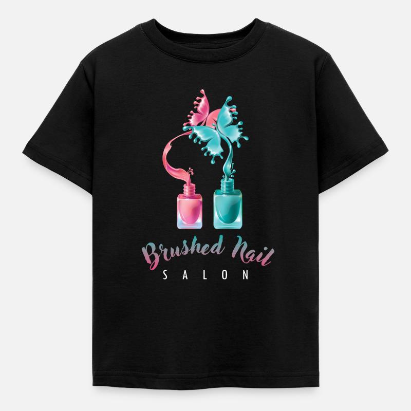 Cadeau de salon de manucure de salon de manucure brossé - T-shirt Enfant - noir