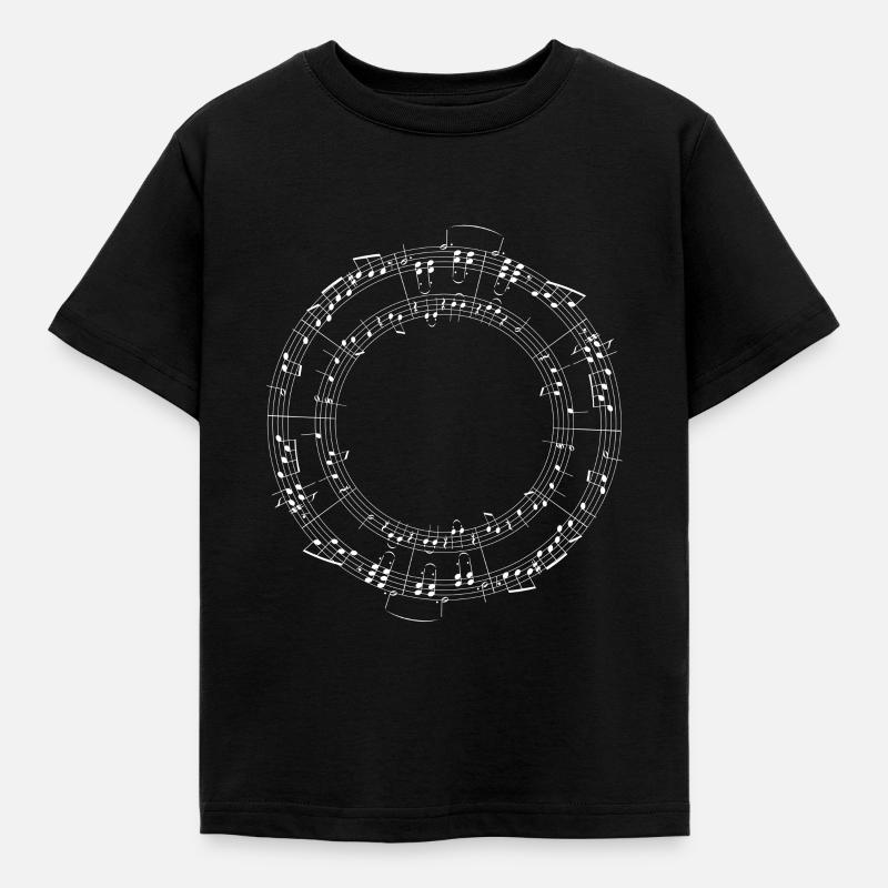 Notes de musique - T-shirt Enfant - noir