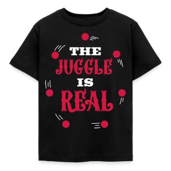 Circus Carnival Juggling - Clown Lovers The Juggle - Kids' T-Shirt - black - Front - AI Model Kid Female (0cm)