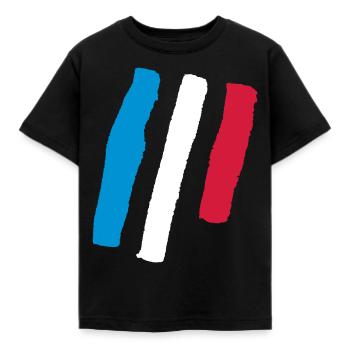 Stripe Decoration VECTOR - Kids' T-Shirt - black - Front - AI Model Kid Female (0cm)