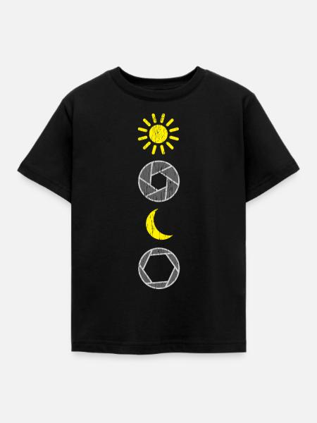 Blende - Kinder T-Shirt - Schwarz