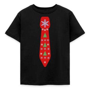 KRAWATTEN Ersatz an Weihnachten Geschenk - Kinder T-Shirt - Schwarz - Vorne - AI Model Kid Female (0cm)