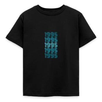 Single Jahrgang - Kinder T-Shirt - Schwarz - Vorne - AI Model Kid Female (0cm)